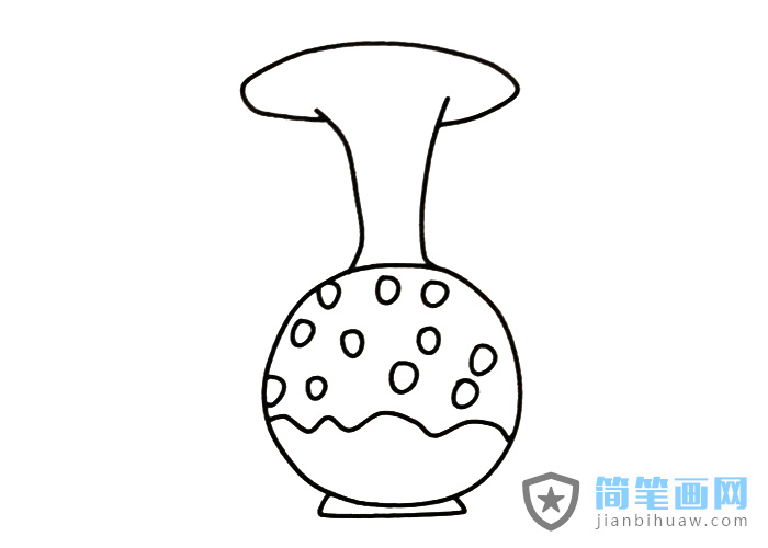 漂亮的花瓶簡(jiǎn)筆畫圖片