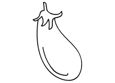 簡(jiǎn)單的茄子簡(jiǎn)筆畫(huà)圖片