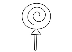 棒棒糖簡筆畫超簡單畫法