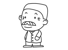 胡子老爺爺簡(jiǎn)筆畫圖片