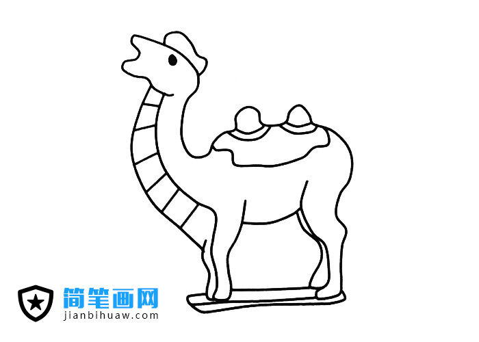 駱駝雕像簡筆畫圖片