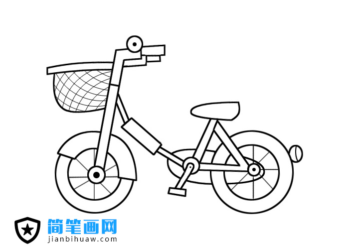 兒童自行車(chē)簡(jiǎn)筆畫(huà)圖片
