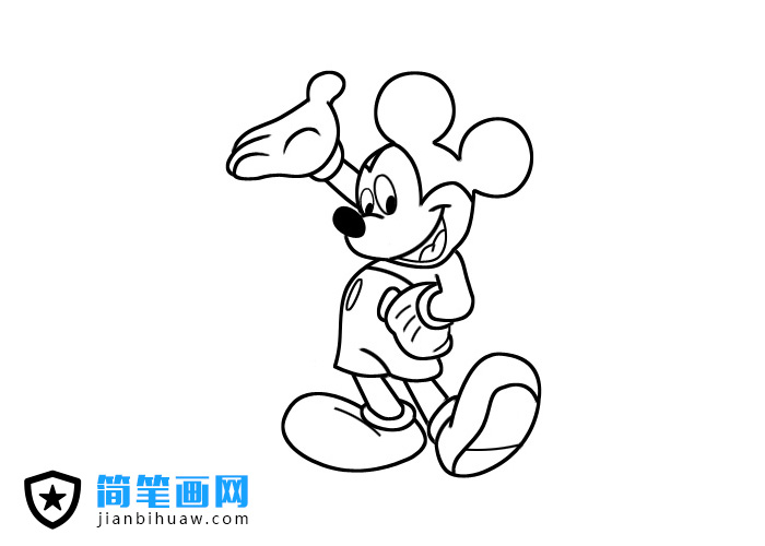 米老鼠簡筆畫圖片