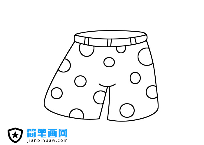 花短褲簡(jiǎn)筆畫圖片和步驟