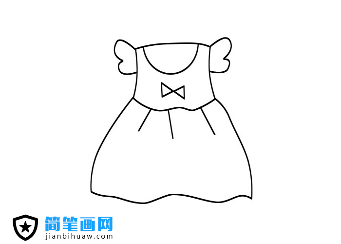 簡(jiǎn)單幾步出畫出可愛的小裙子簡(jiǎn)筆畫