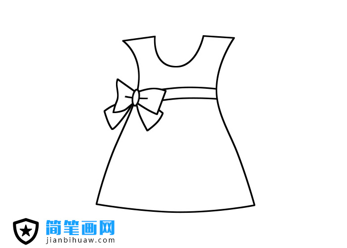 裙子簡(jiǎn)筆畫的步驟畫法