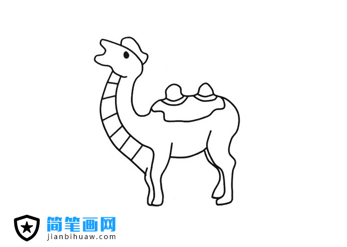 駱駝簡筆畫圖片