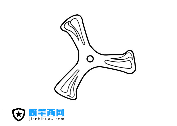 玩具回旋鏢簡筆畫圖片