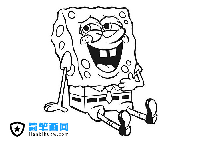 海綿寶寶簡筆畫圖片