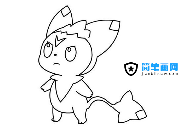 洛克王國迪莫簡筆畫圖片